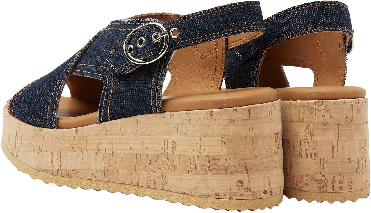 VIA VAI Sissel Capri Sandalen Blauw