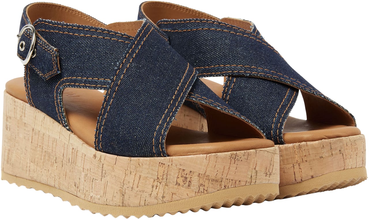 VIA VAI Sissel Capri Sandalen Blauw