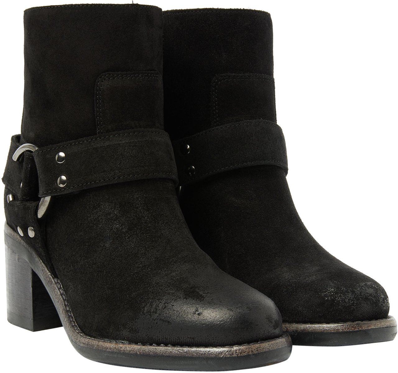 VIA VAI Flo Baker Enkellaarsjes Zwart