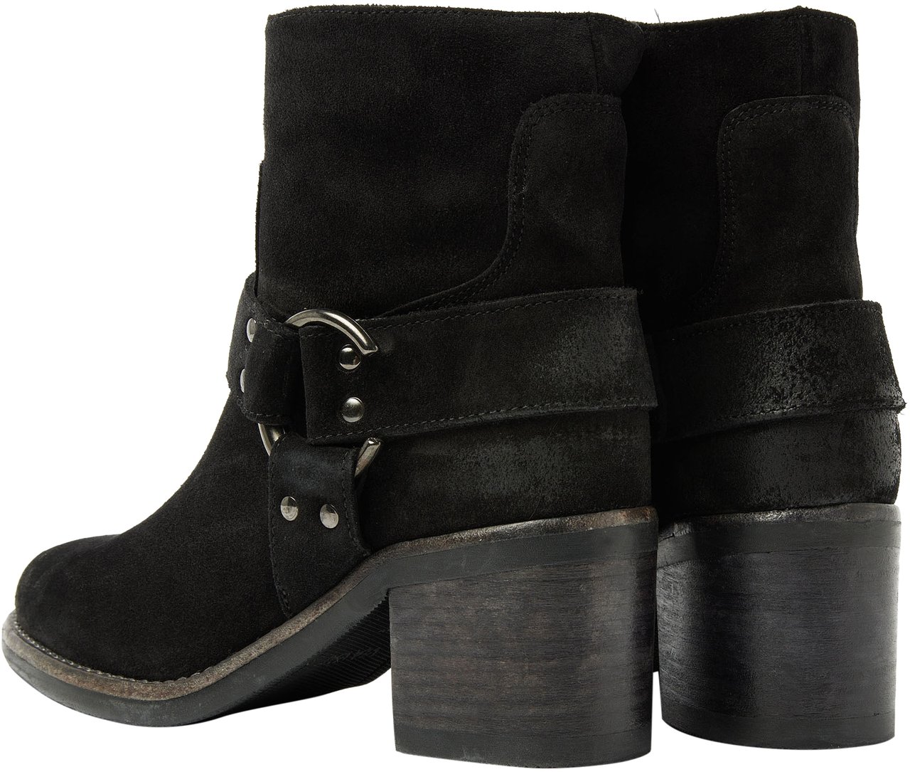 VIA VAI Flo Baker Enkellaarsjes Zwart