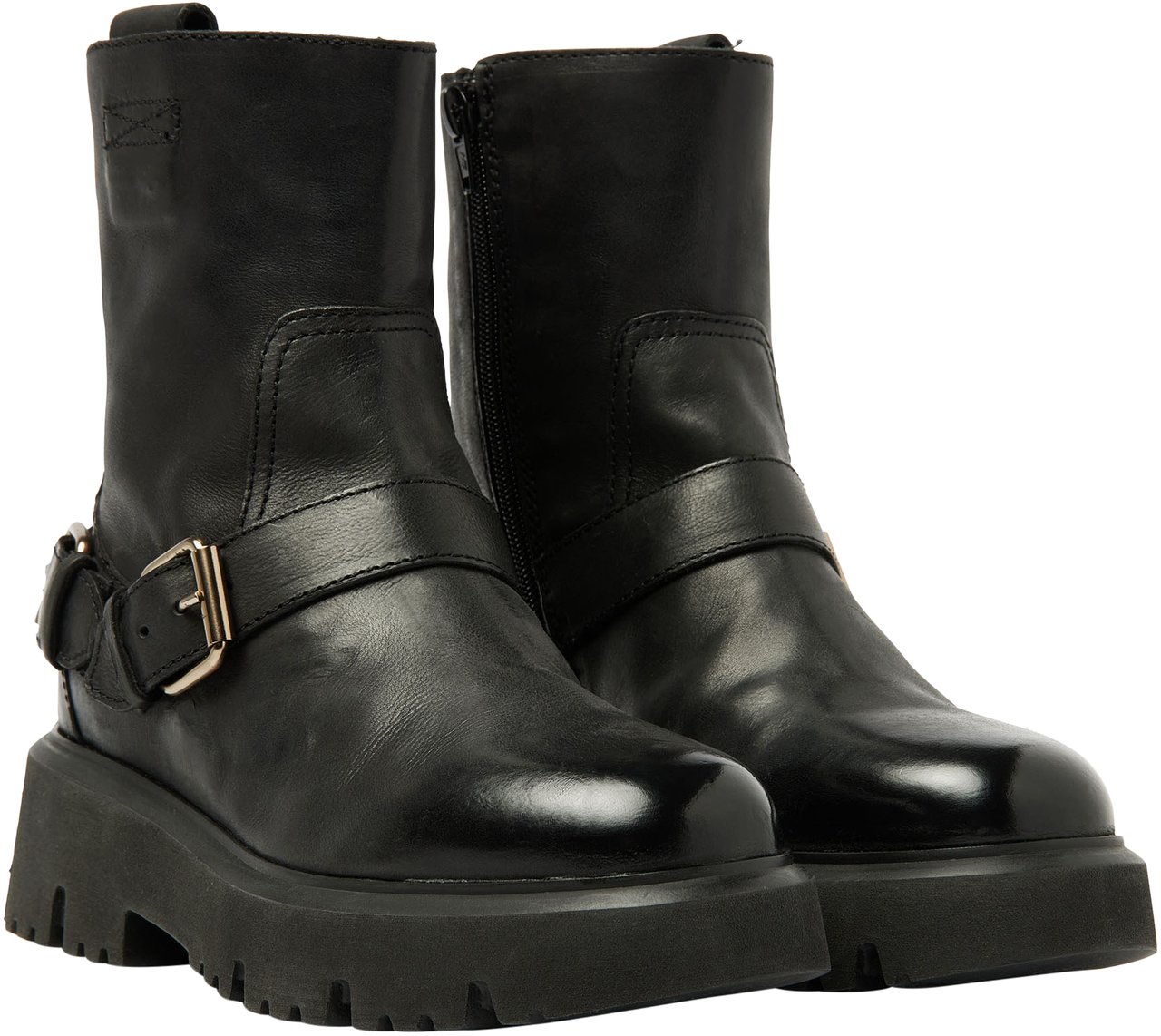 VIA VAI Ziva Jagger Biker boots Zwart