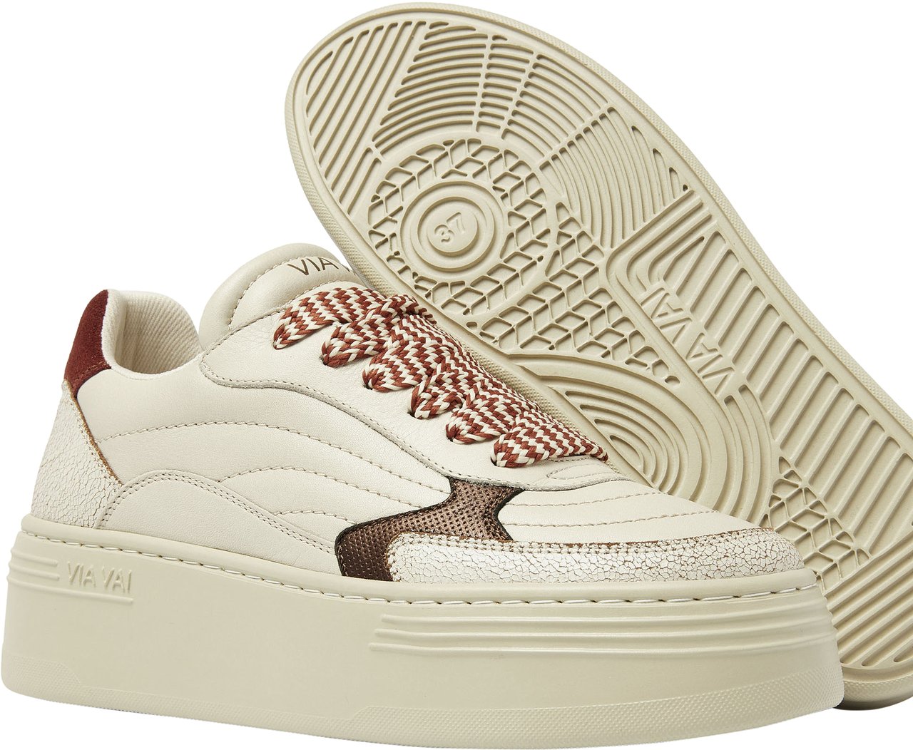 VIA VAI Isa Josie Sneakers Maroon