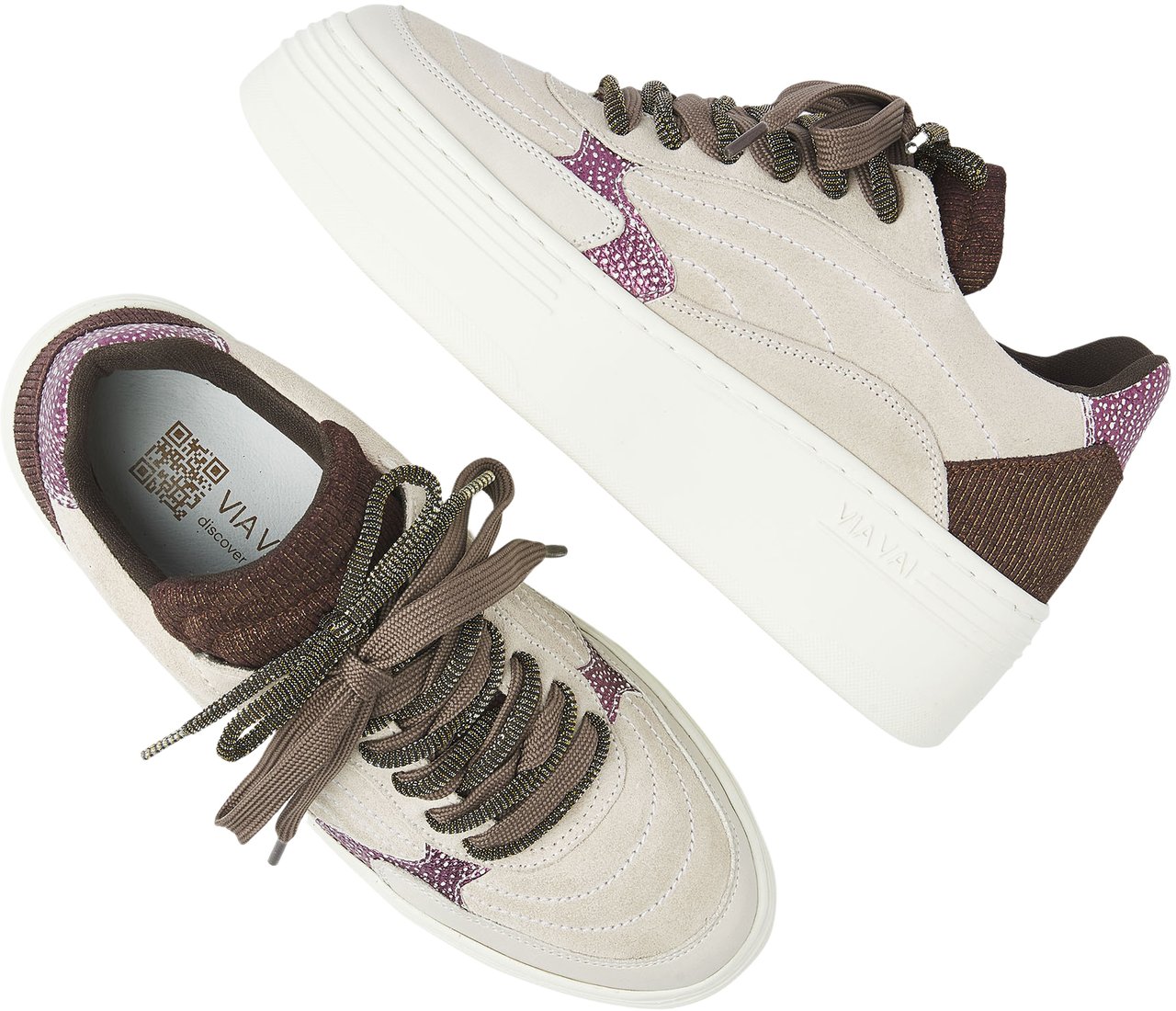VIA VAI Isa Josie Sneakers Beige