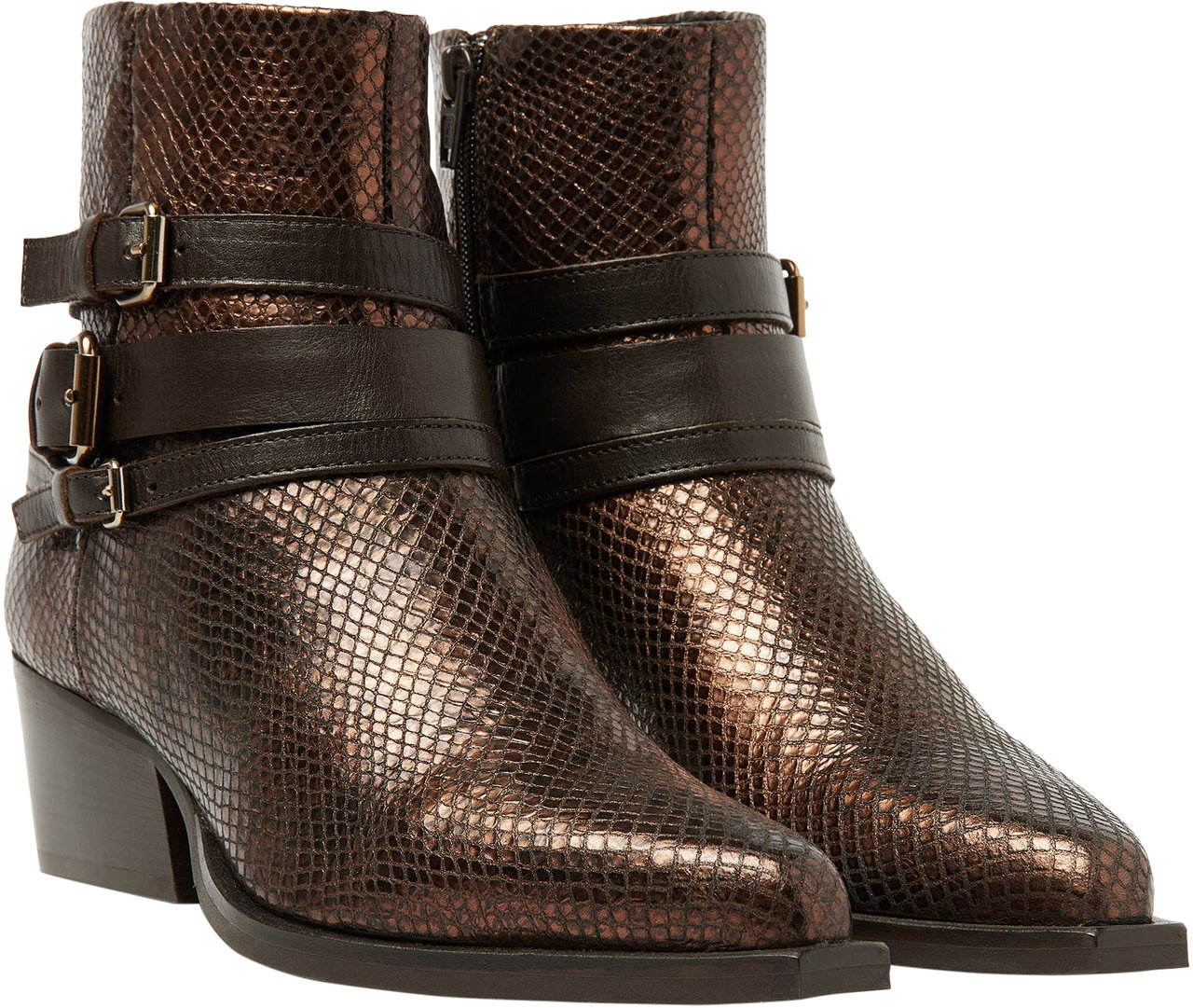 VIA VAI Do Livia Enkellaarsjes Metallic