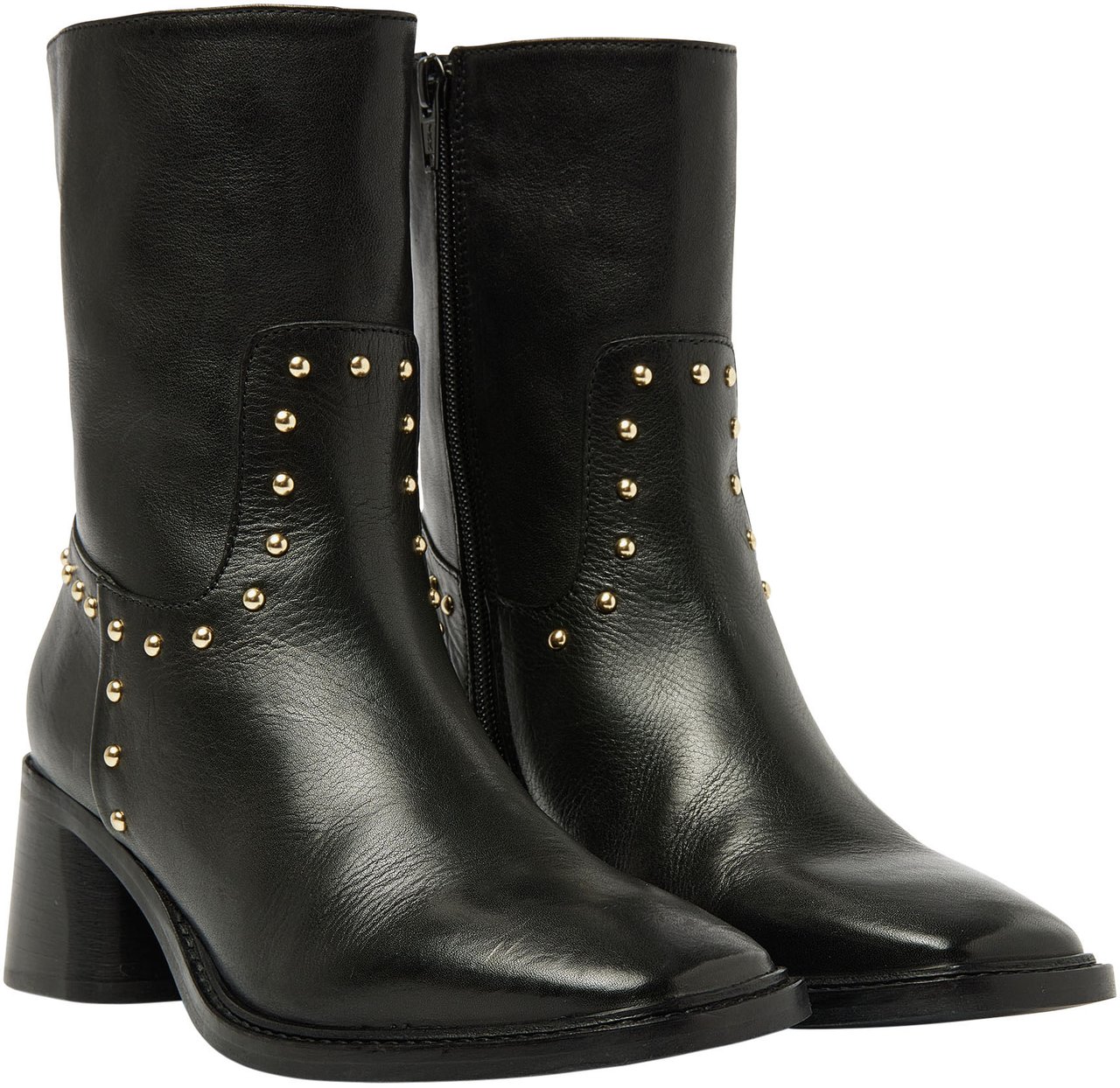 VIA VAI Zoey Rose Enkellaarsjes Zwart