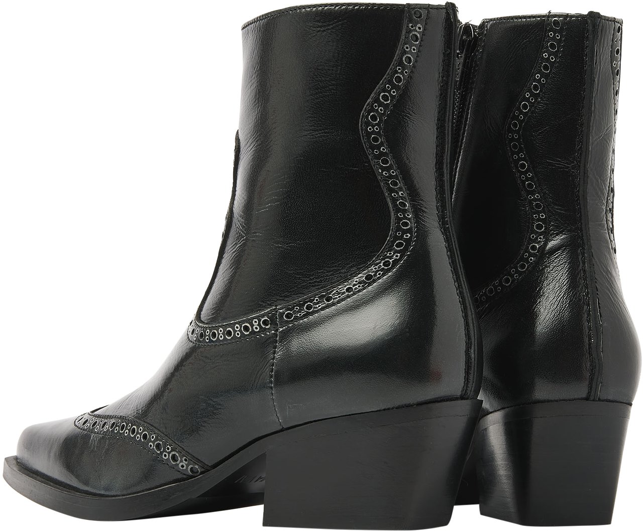 VIA VAI Do Aiden Enkellaarsjes Zwart