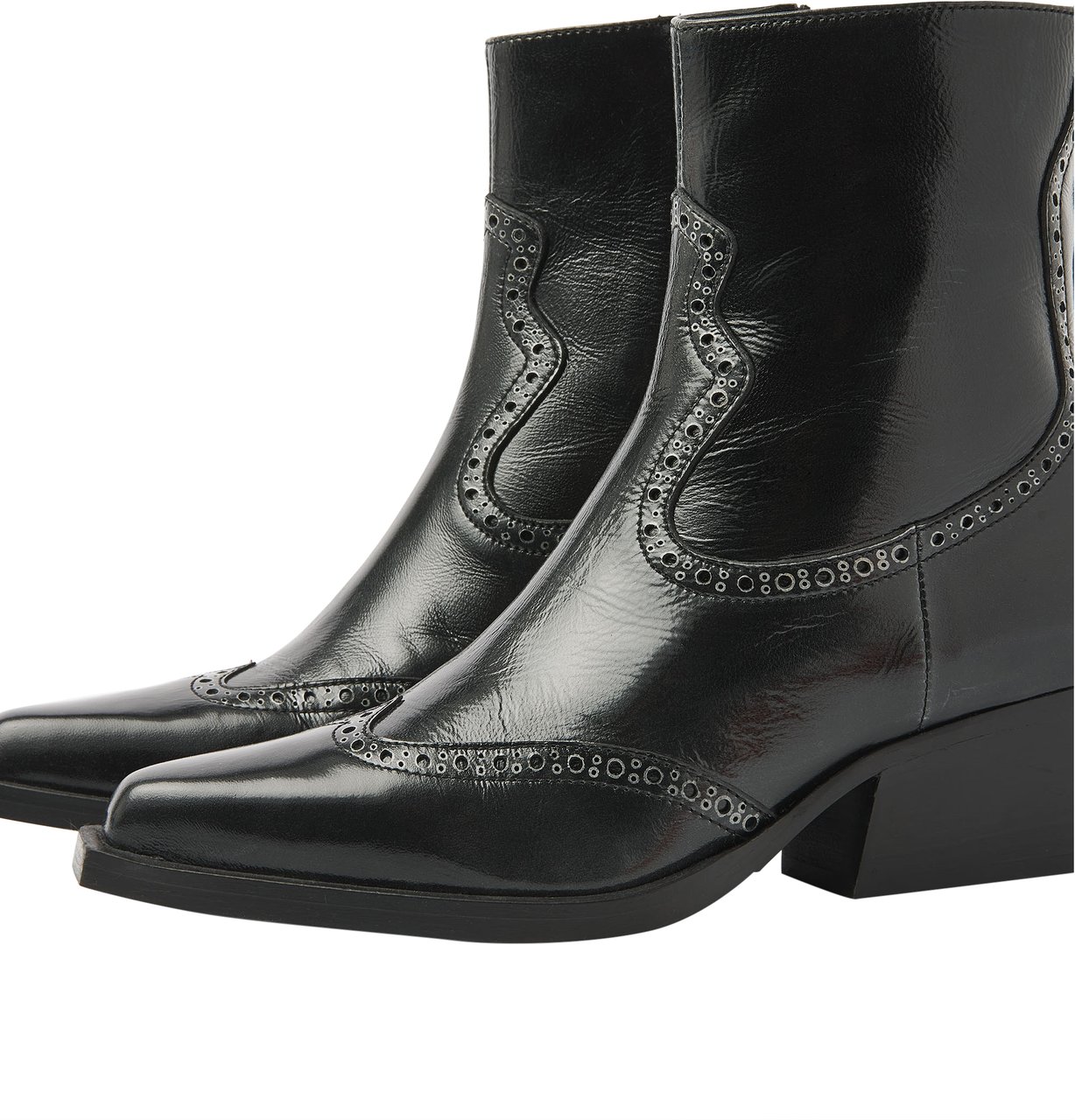 VIA VAI Do Aiden Enkellaarsjes Zwart