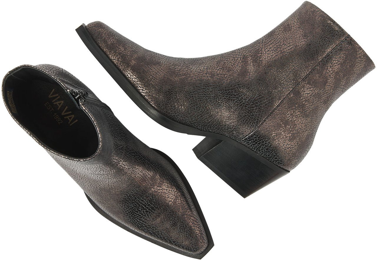 VIA VAI Do Cassidy Enkellaarsjes Metallic