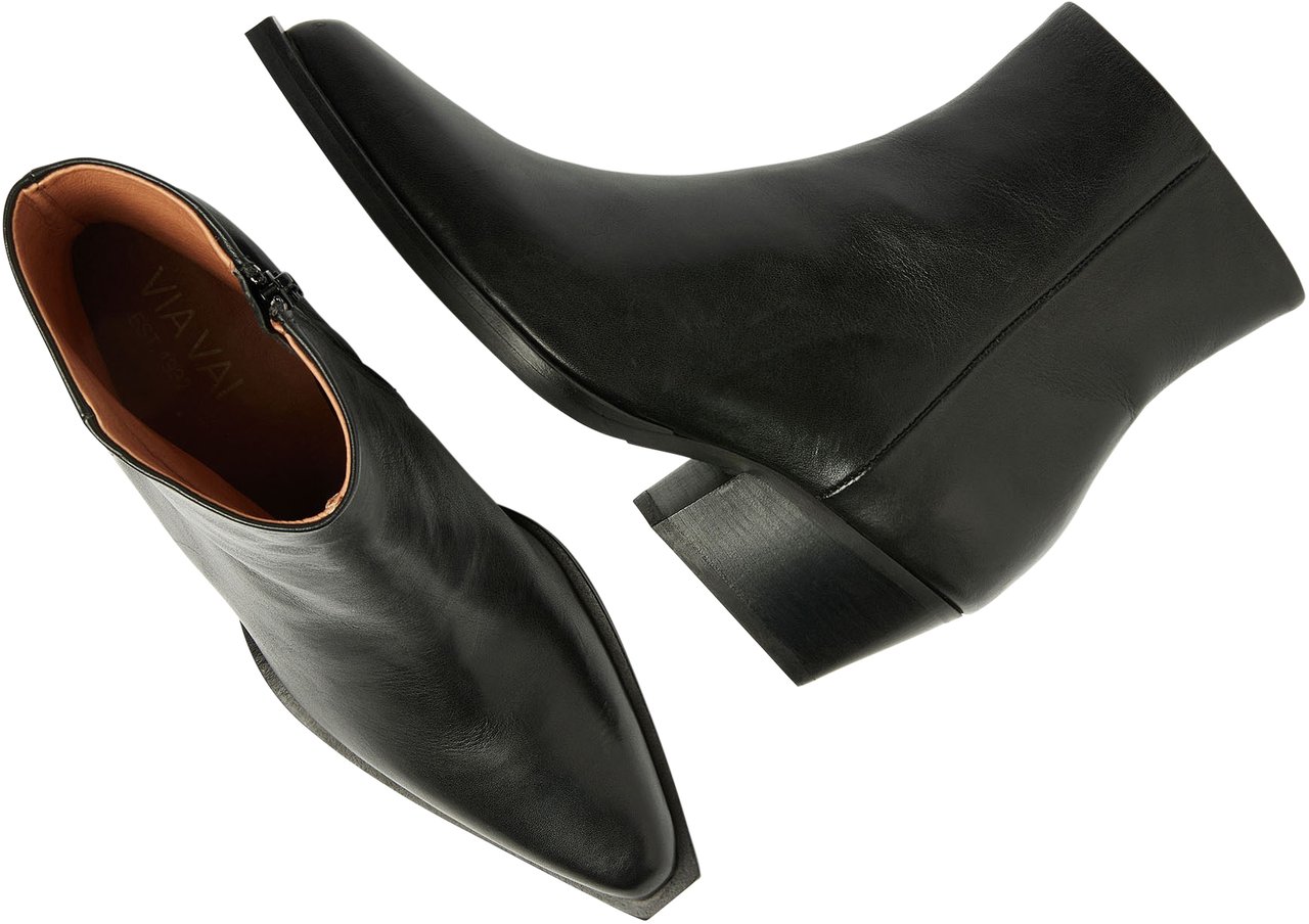 VIA VAI Do Cassidy Enkellaarsjes Zwart