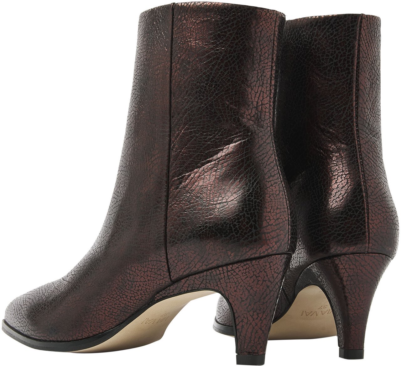 VIA VAI Lina Jackson Enkellaarsjes Metallic