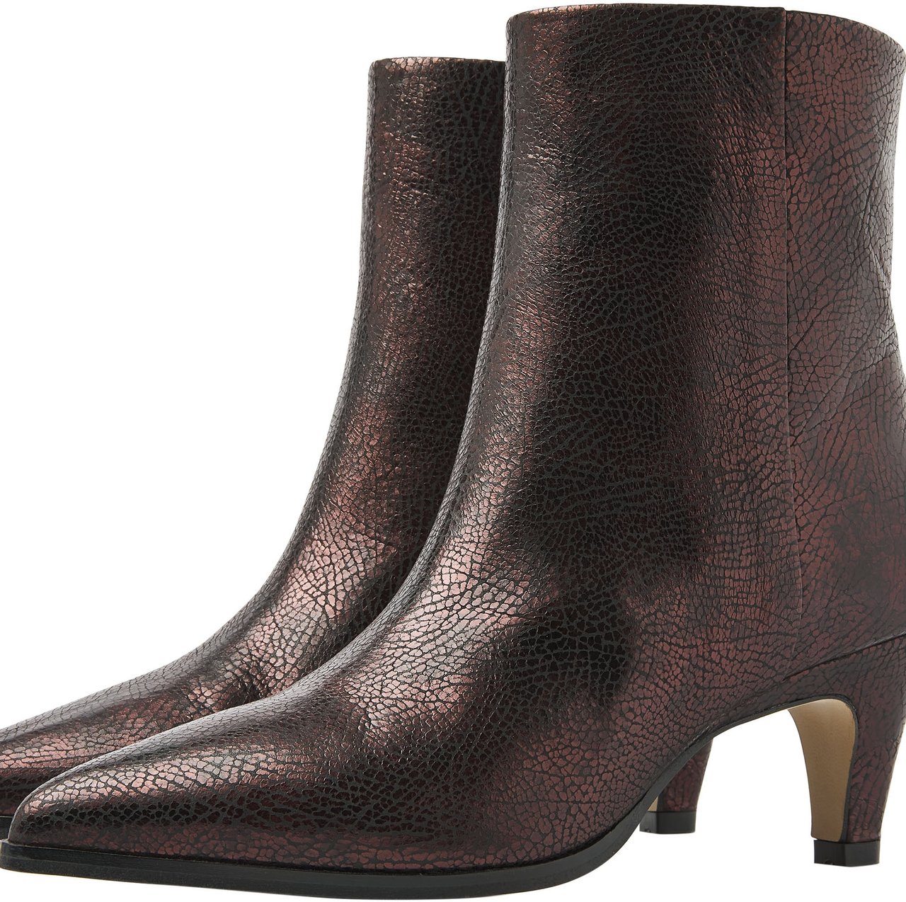 VIA VAI Lina Jackson Enkellaarsjes Metallic