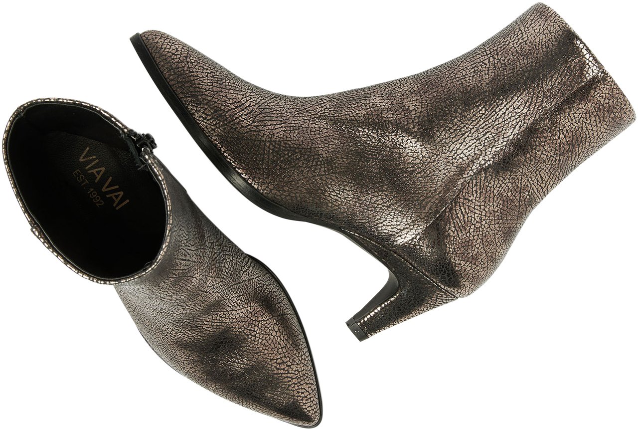 VIA VAI Lina Jackson Enkellaarsjes Metallic