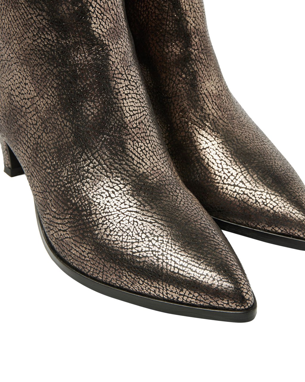 VIA VAI Lina Jackson Enkellaarsjes Metallic