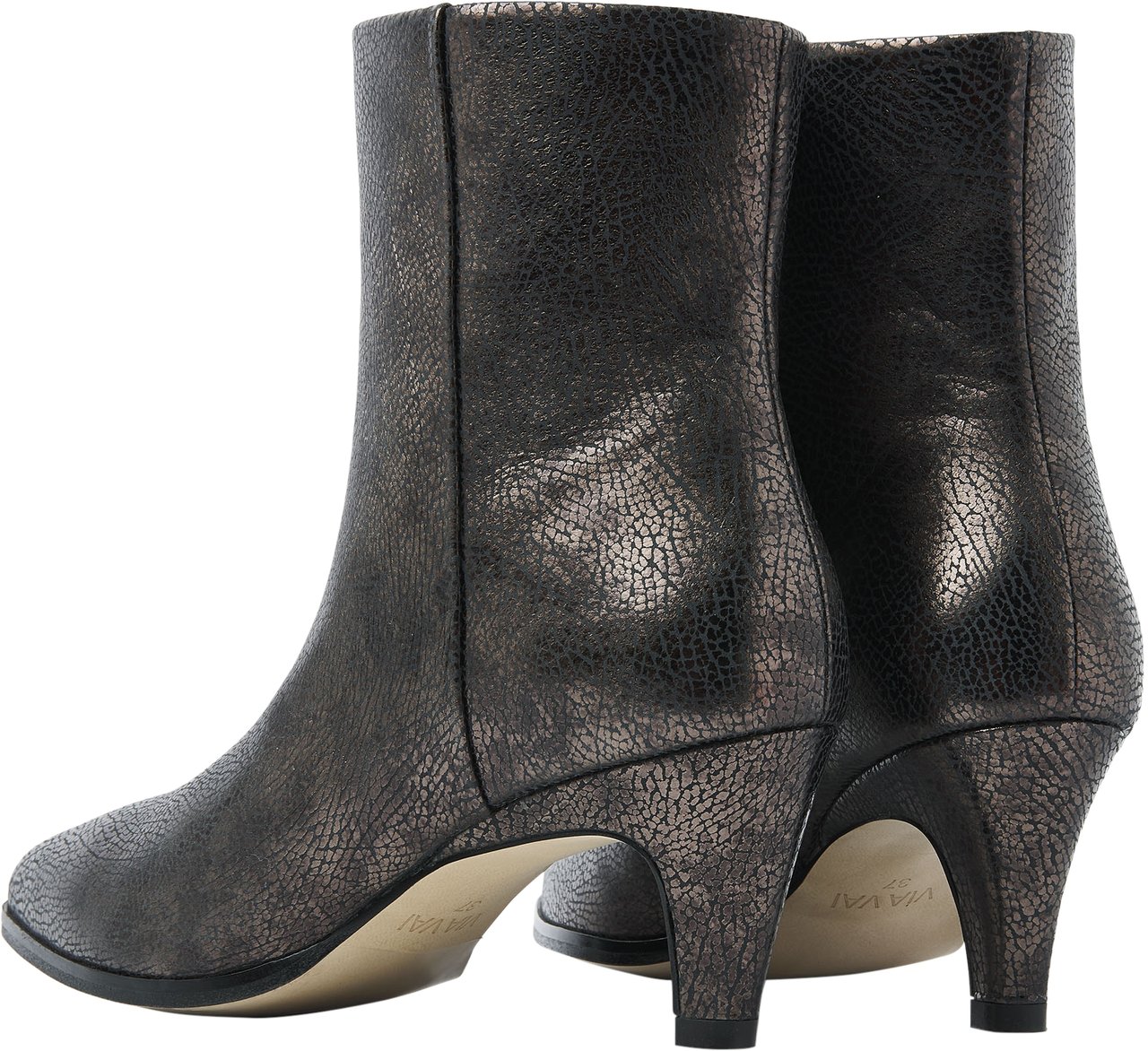 VIA VAI Lina Jackson Enkellaarsjes Metallic