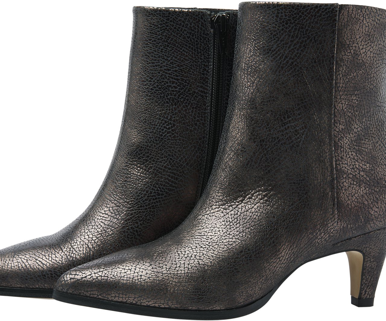 VIA VAI Lina Jackson Enkellaarsjes Metallic