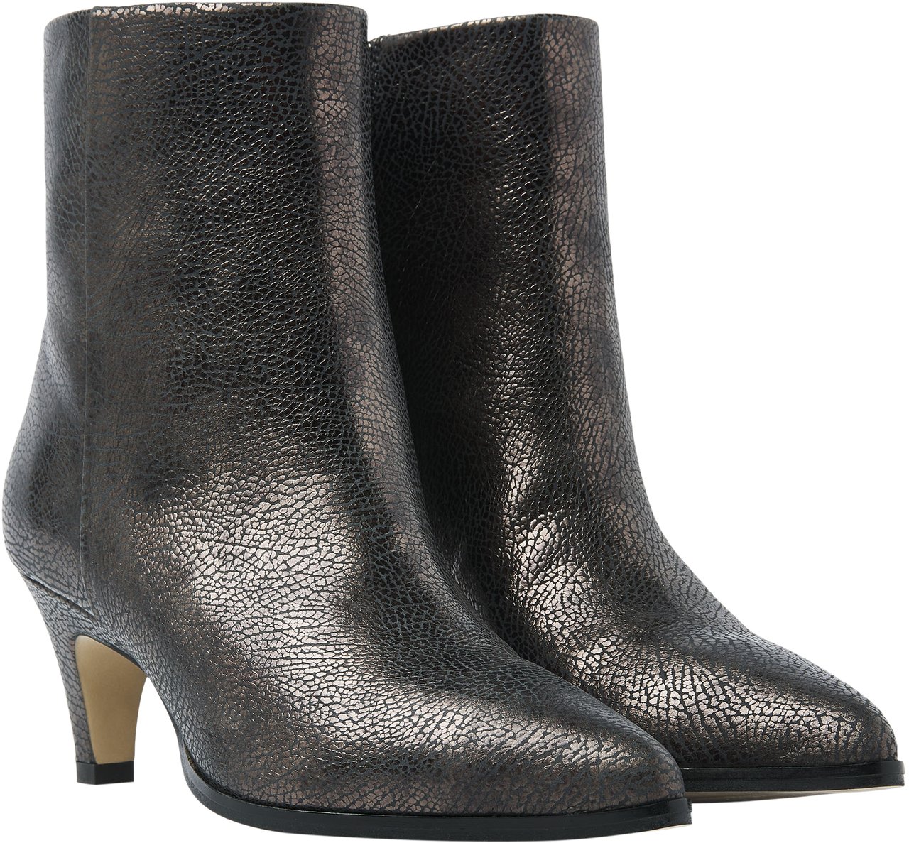 VIA VAI Lina Jackson Enkellaarsjes Metallic