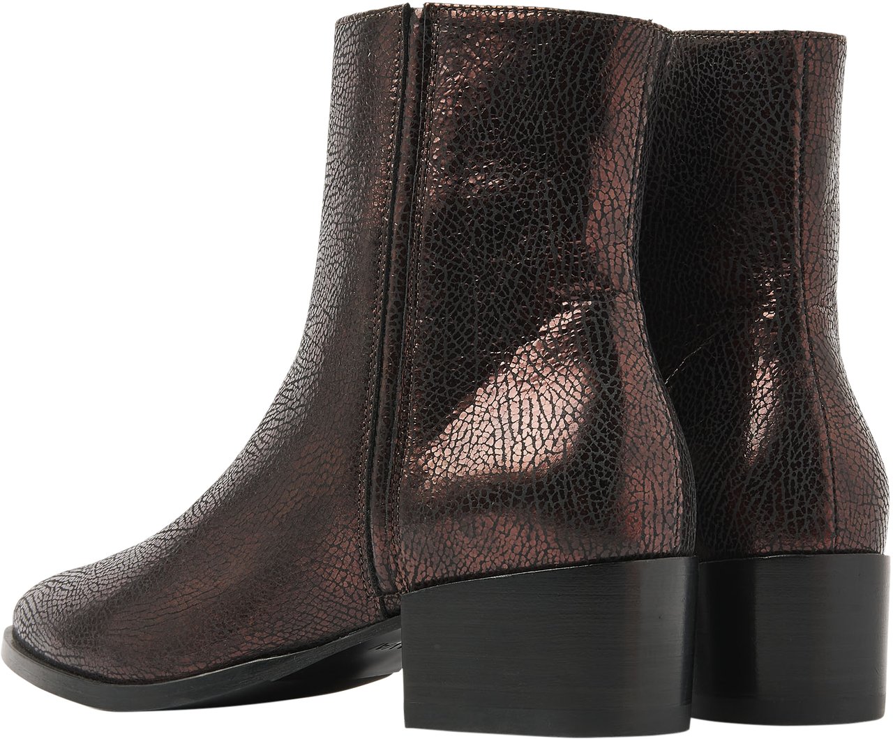 VIA VAI Rose Baker Enkellaarsjes Metallic