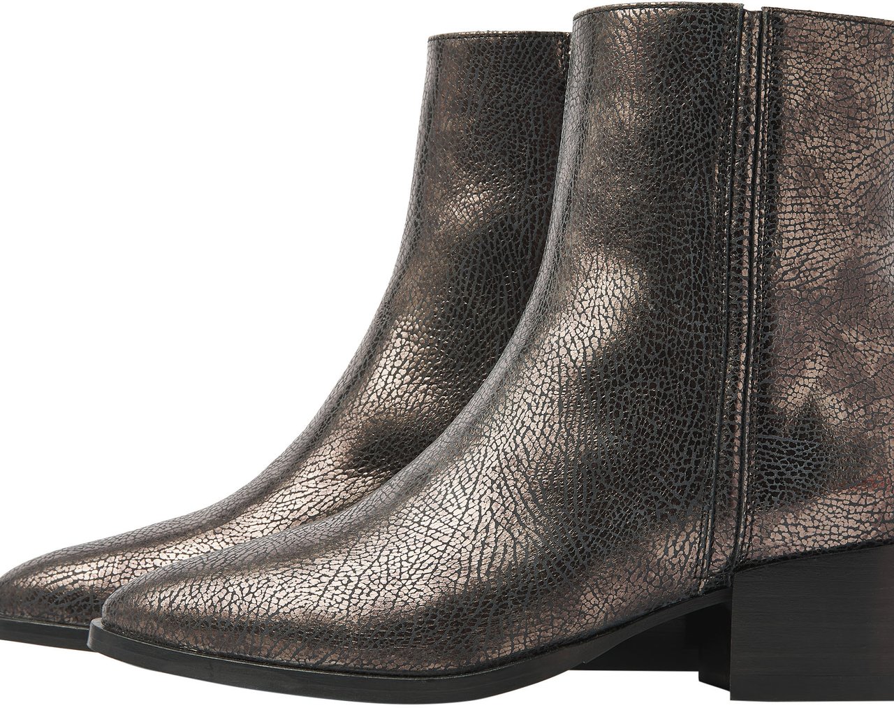 VIA VAI Rose Baker Enkellaarsjes Metallic