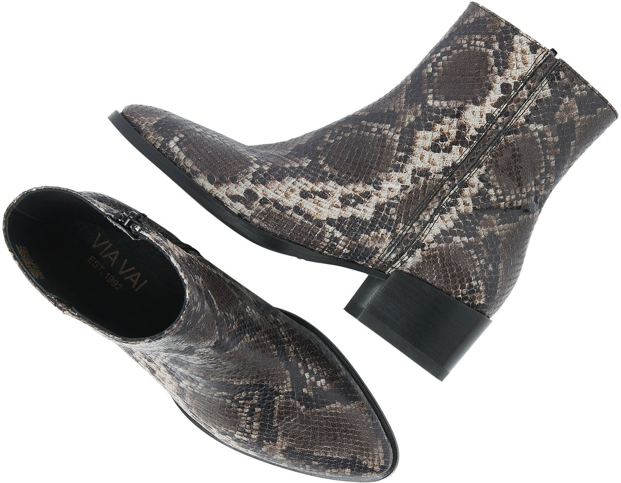 VIA VAI Rose Baker Enkellaarsjes Dierenprint