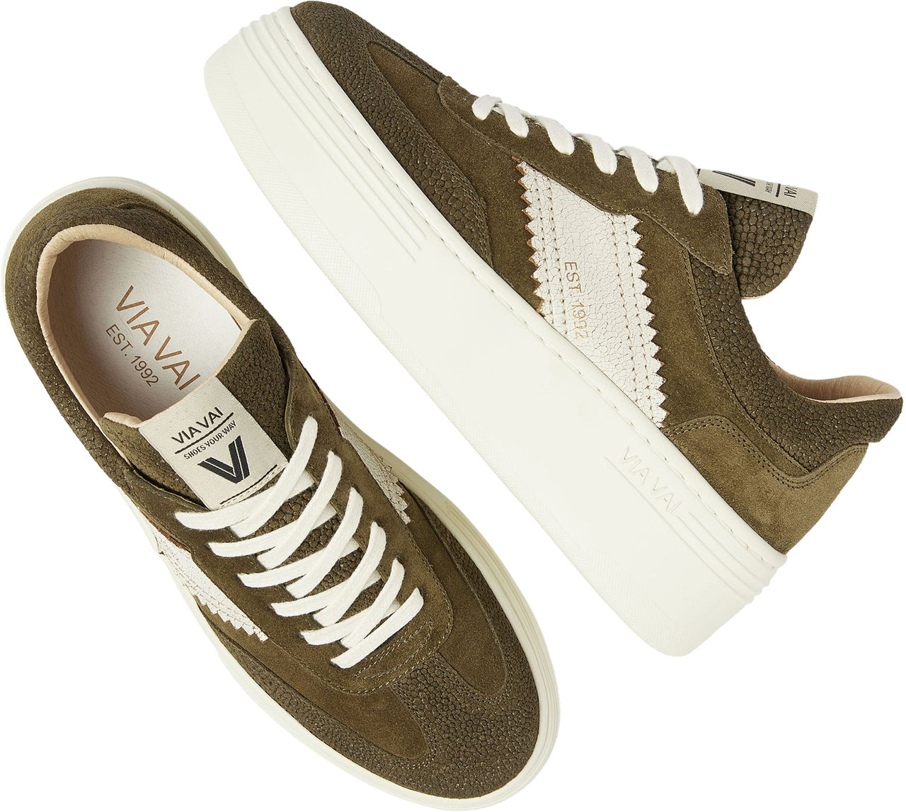 VIA VAI Isa Romi Sneakers Groen