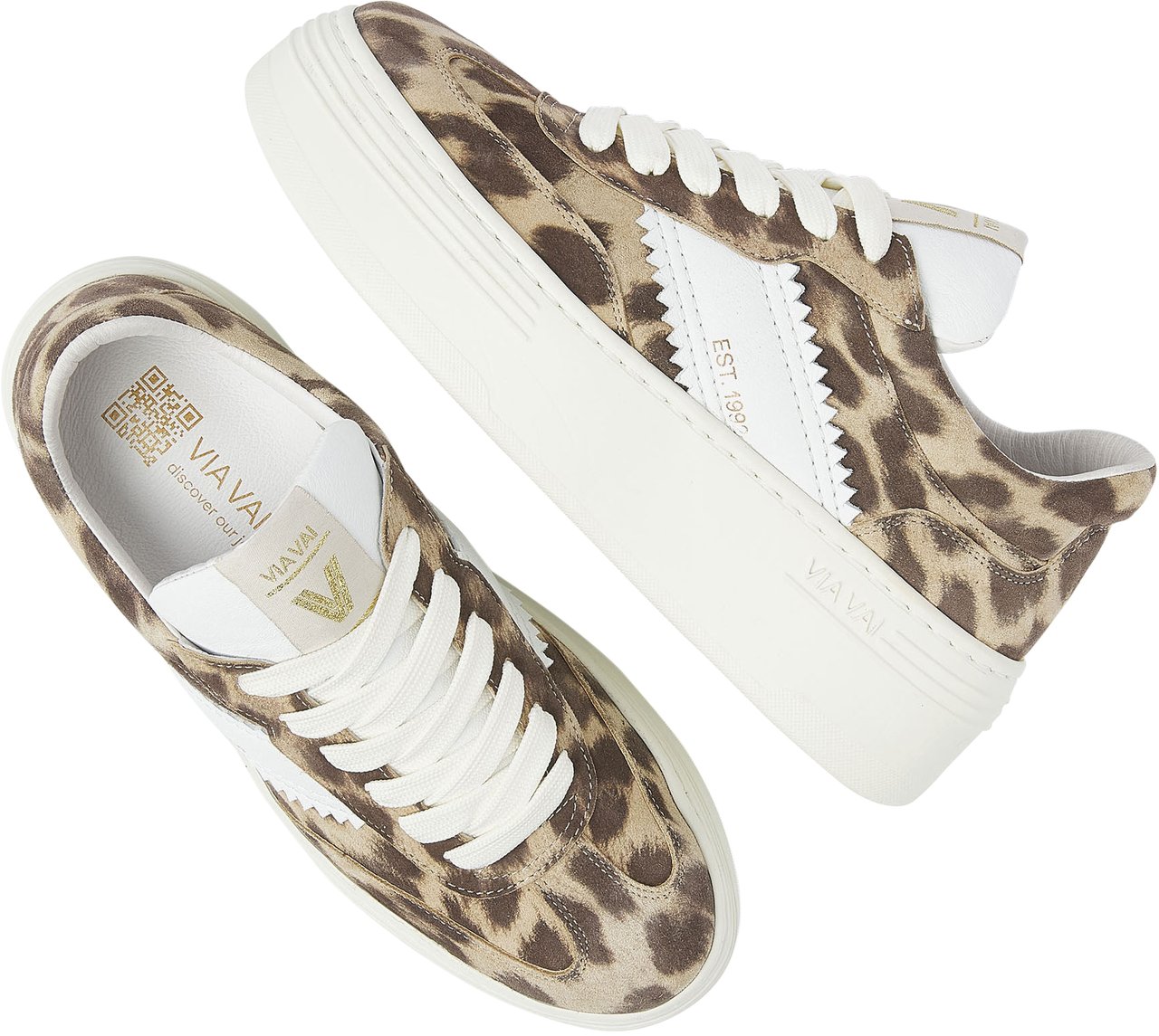 VIA VAI Isa Romi Sneakers Dierenprint