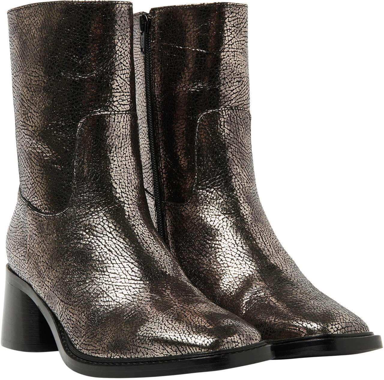 VIA VAI Zoey Cade Enkellaarsjes Metallic