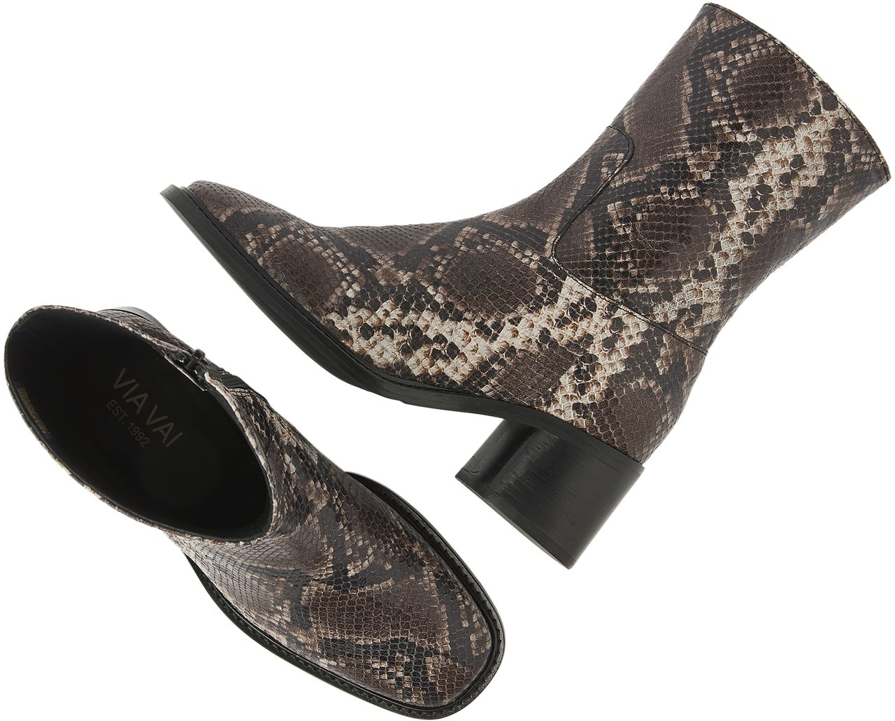 VIA VAI Zoey Cade Enkellaarsjes Dierenprint