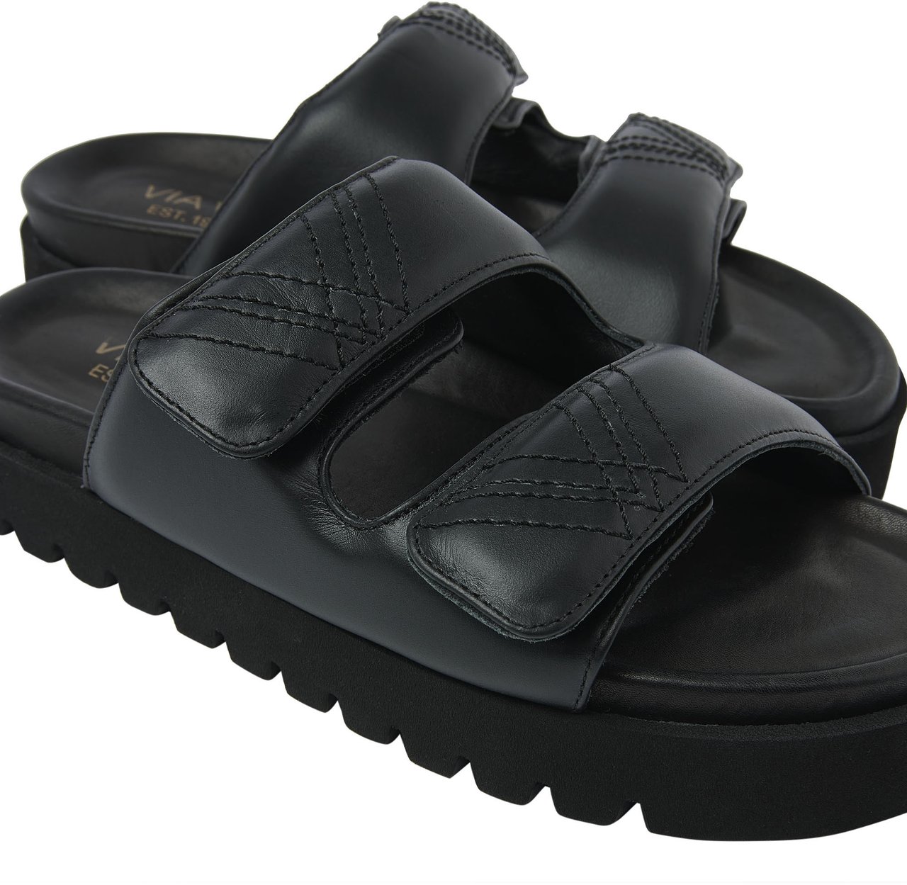 VIA VAI Rae Lidia Slippers Zwart