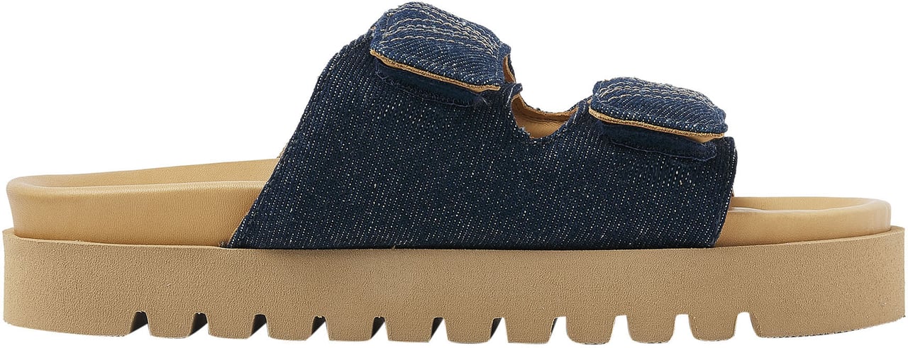 VIA VAI Rae Lidia Slippers Blauw