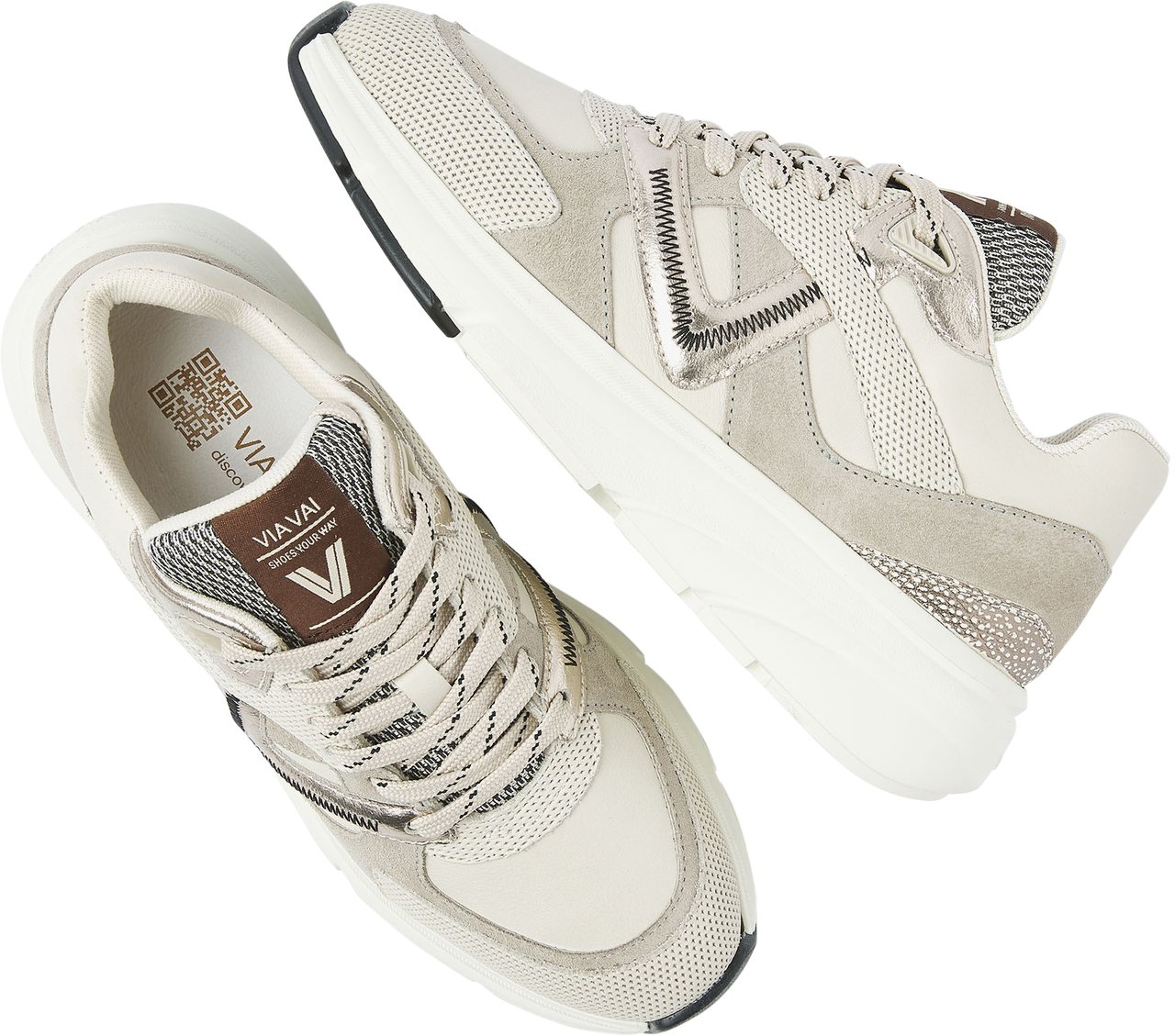 VIA VAI Vic Kyro Sneakers Grijs