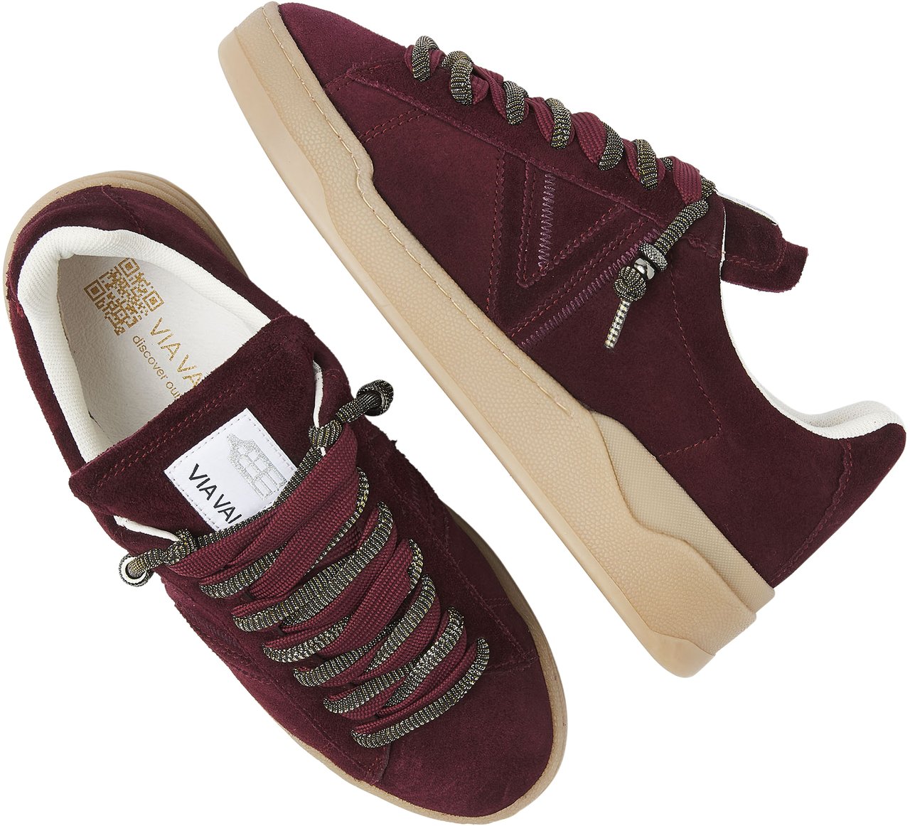 VIA VAI Sam Kyli Sneakers Maroon