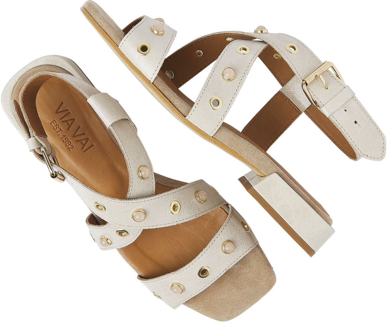 VIA VAI Gigi Polly Sandalen Beige