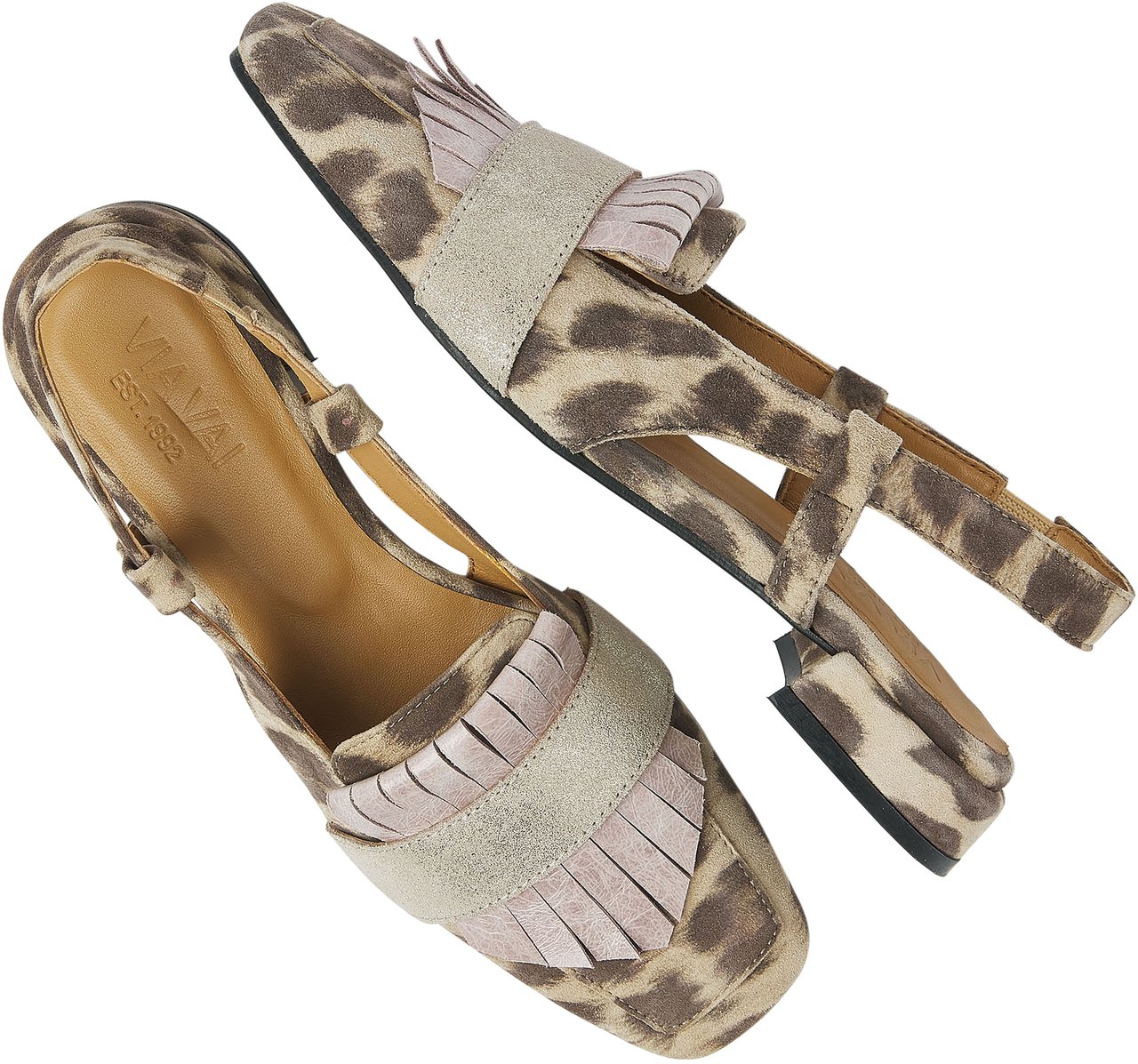 VIA VAI Julie Lindi Sandalen Dierenprint