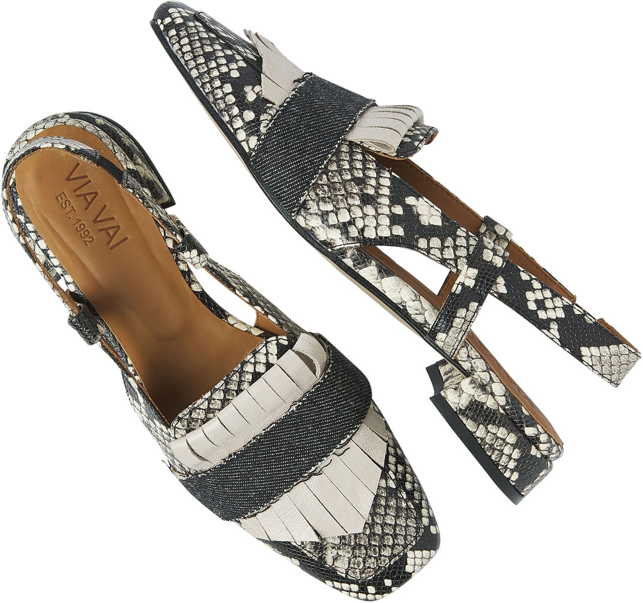 VIA VAI Julie Lindi Sandalen Dierenprint