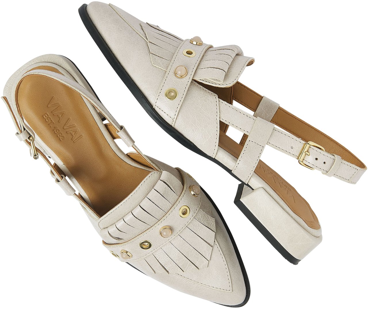 VIA VAI Jazz Tammi Slingbacks Beige