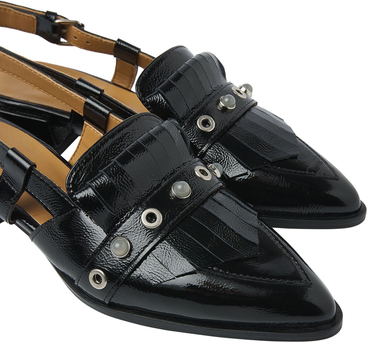 VIA VAI Jazz Tammi Slingbacks Zwart