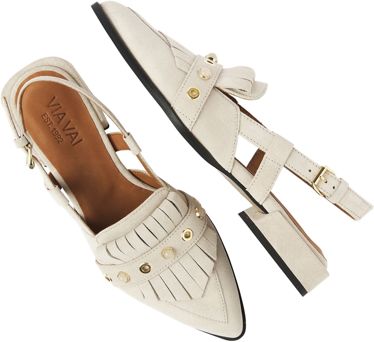 VIA VAI Jazz Tammi Slingbacks Beige