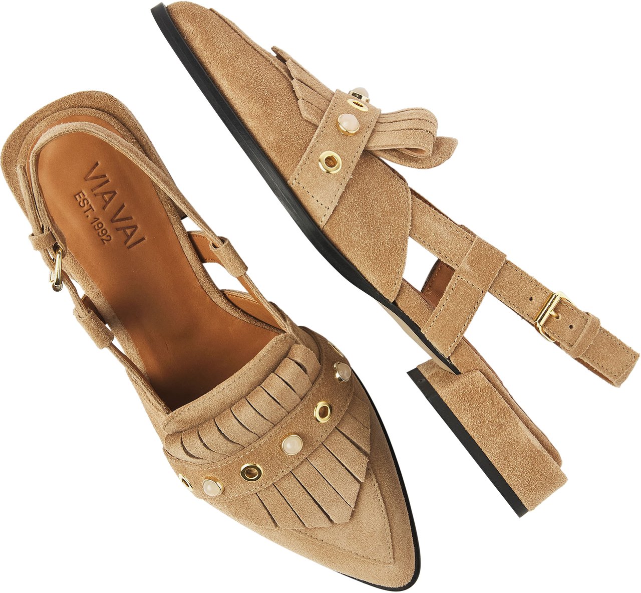 VIA VAI Jazz Tammi Slingbacks Beige