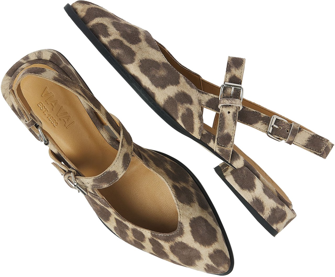 VIA VAI Jazz Valerie Slingbacks Dierenprint
