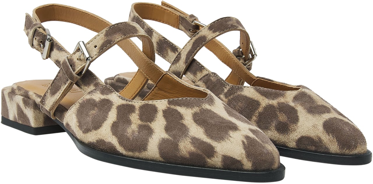 VIA VAI Jazz Valerie Slingbacks Dierenprint
