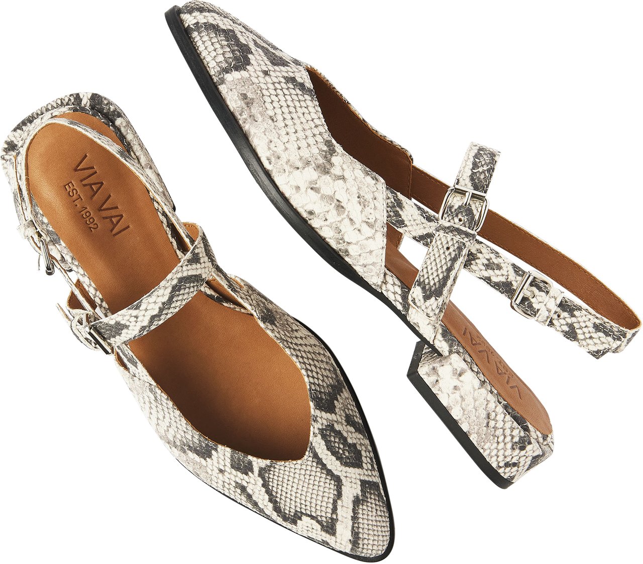 VIA VAI Jazz Valerie Slingbacks Dierenprint