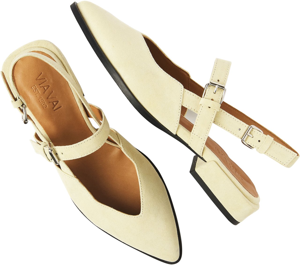 VIA VAI Jazz Valerie Slingbacks Geel