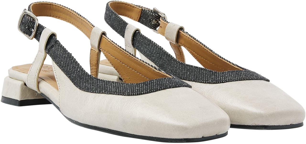 VIA VAI Julie Xena Slingbacks Beige