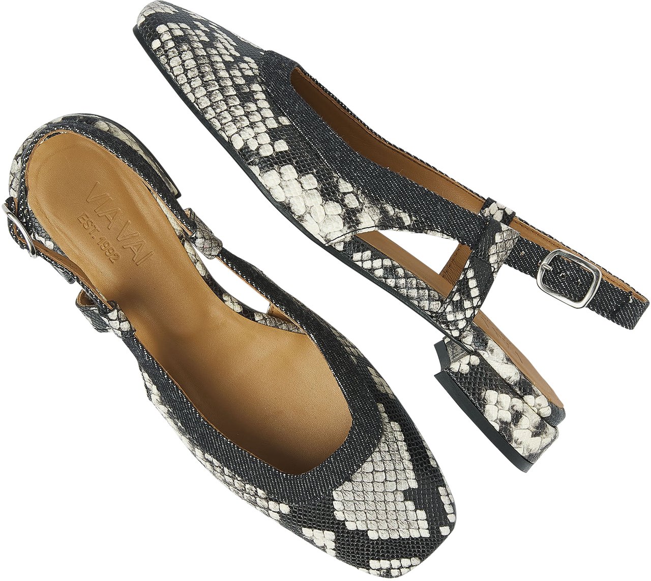 VIA VAI Julie Xena Slingbacks Dierenprint