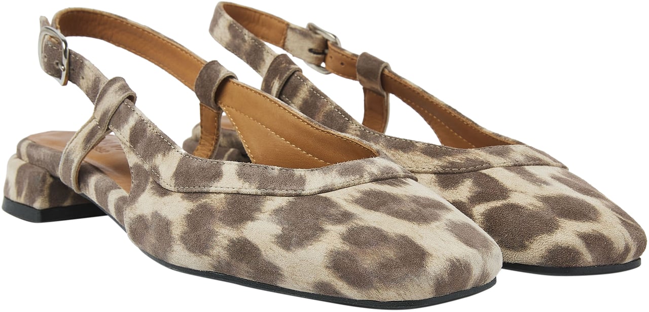 VIA VAI Julie Xena Slingbacks Dierenprint