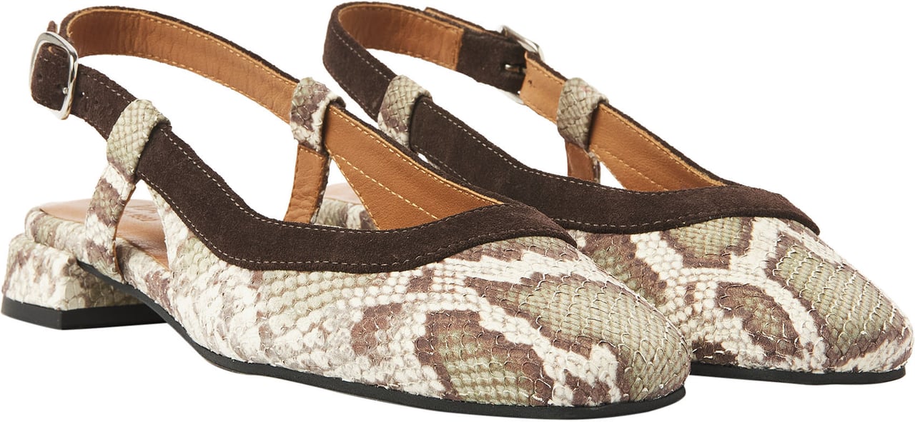 VIA VAI Julie Xena Slingbacks Dierenprint