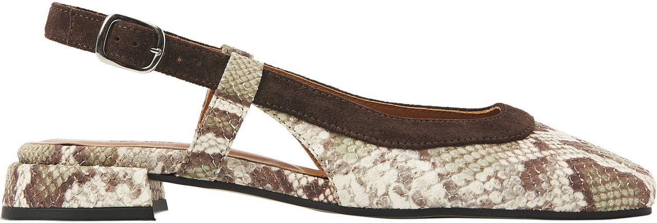 VIA VAI Julie Xena Slingbacks Dierenprint