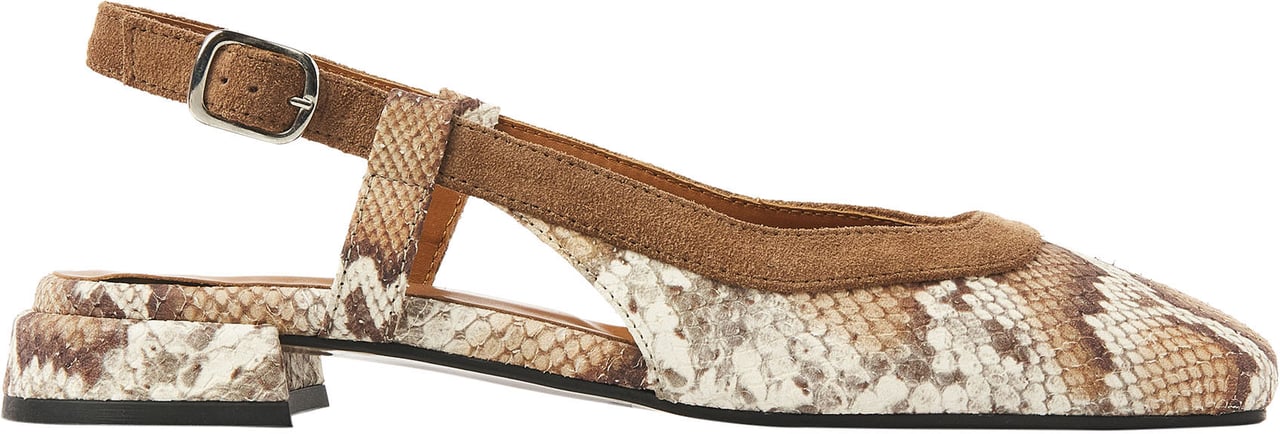 VIA VAI Julie Xena Slingbacks Dierenprint