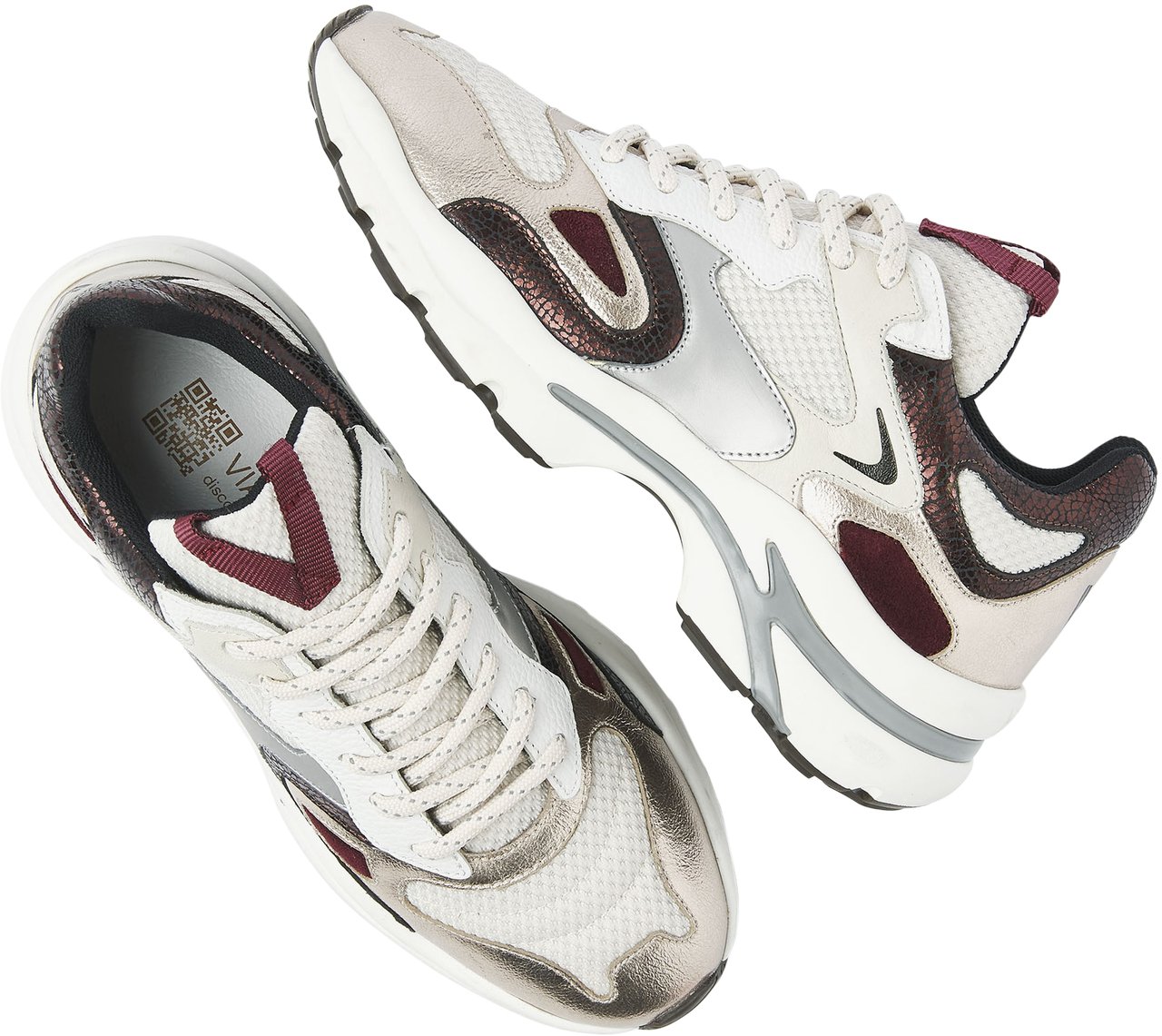 VIA VAI Vesper Due Sneakers Maroon