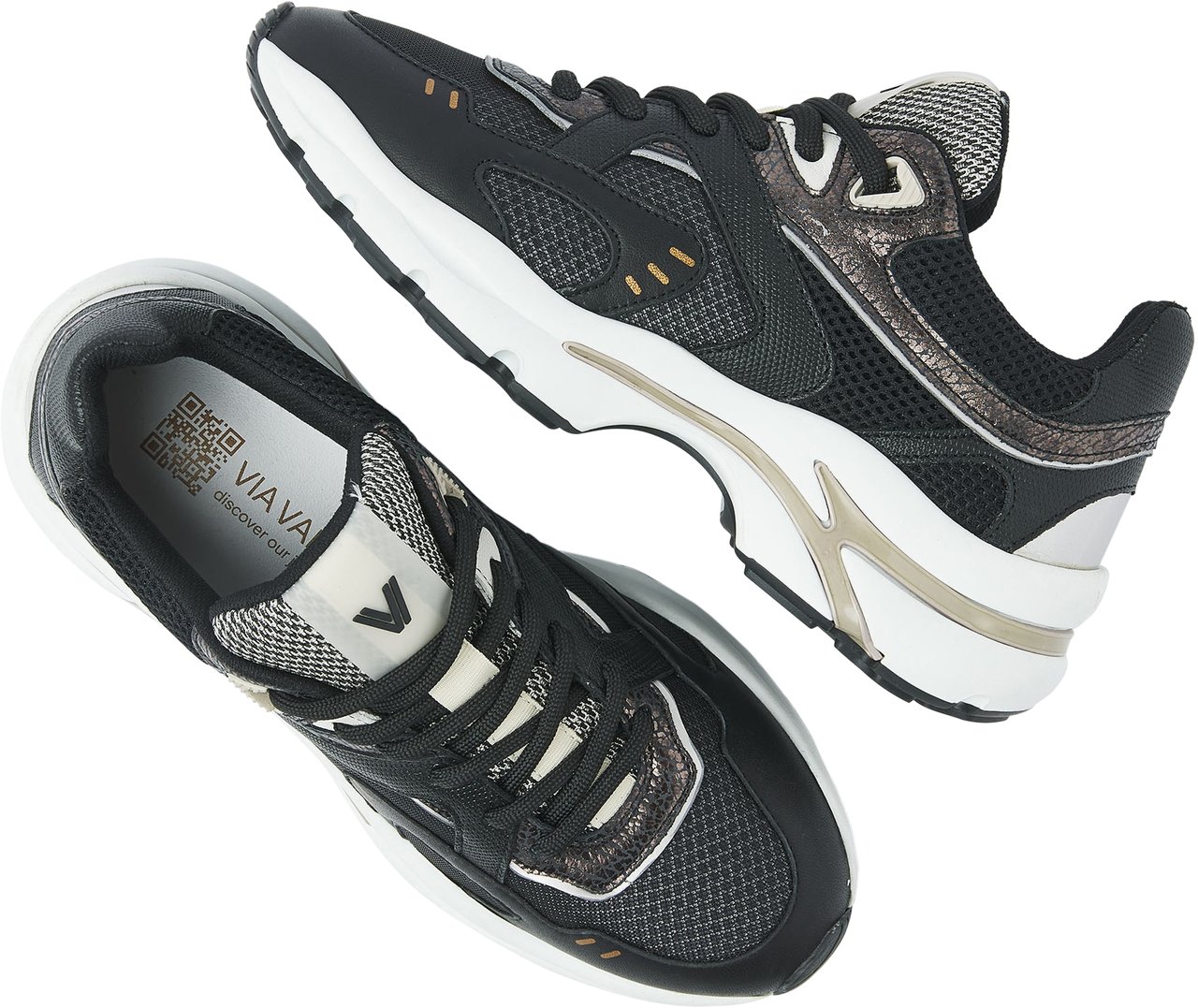 VIA VAI Vesper Kelsey Sneakers Zwart